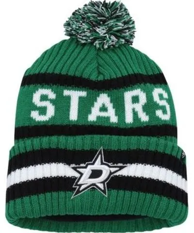 '47 Men's NHL Kelly Dallas Stars Bering Cuffed Knit Hat with Pom