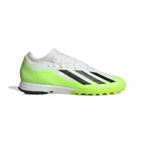 Adidas Men's X Crazyfast.3 Turf Football Shoe (Cloud White/Core Black/Lucid Lemon)