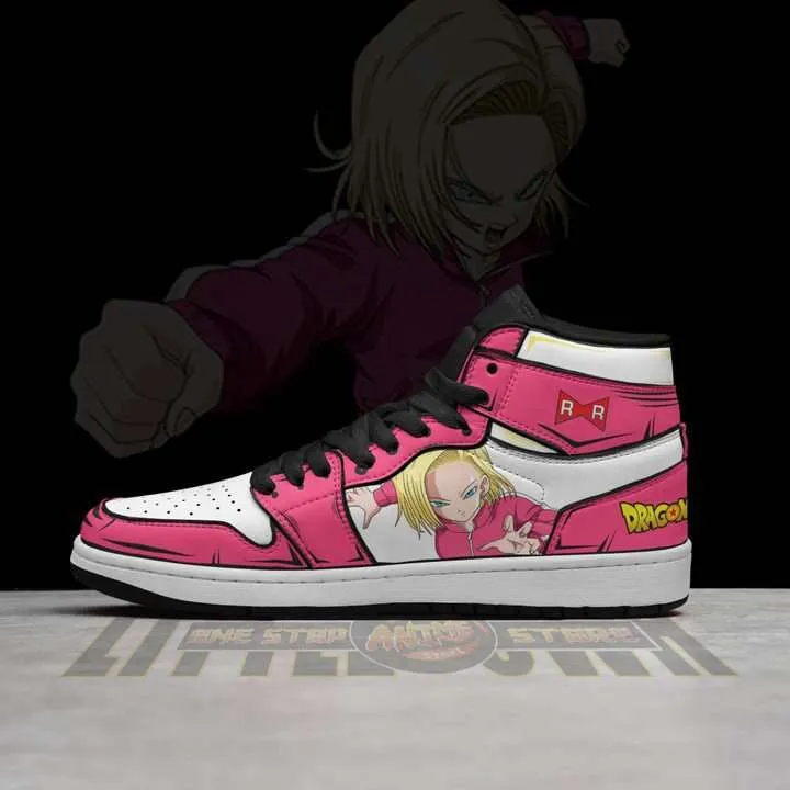 Android 18 JD1 Boot Sneakers Custom Dragon Ball Super Anime Shoes