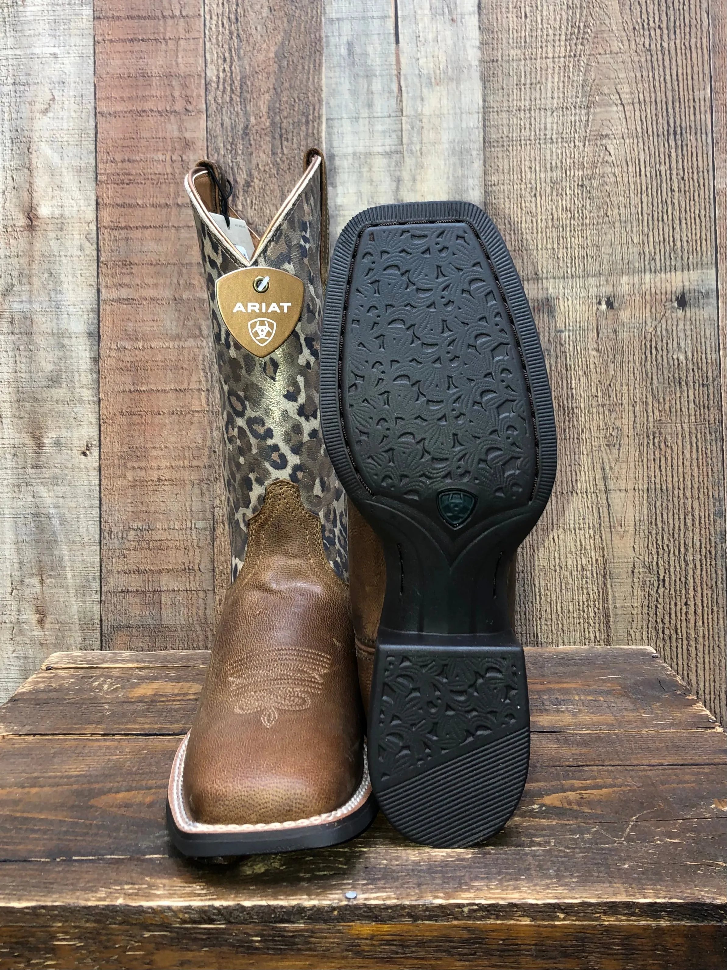 Ariat Round Up Western Boots - Pearl Brown