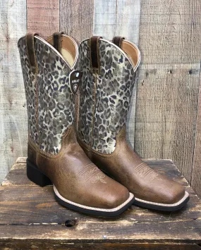 Ariat Round Up Western Boots - Pearl Brown