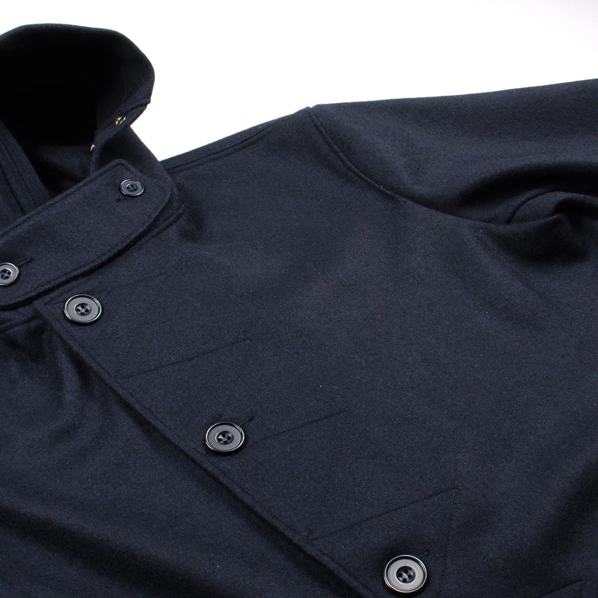 Arpenteur - Kabig Melton Wool Jacket - Navy