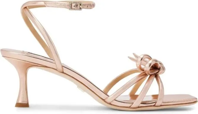 Badgley Mischka Loyalty 60mm leather sandals Gold