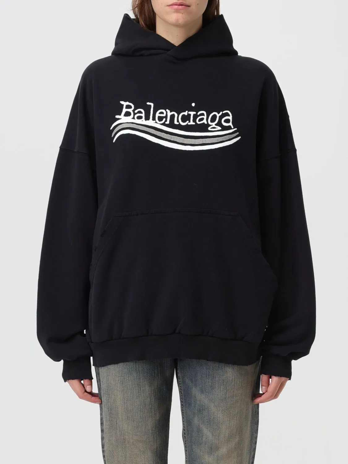 BALENCIAGA  |Cotton Logo Hoodies & Sweatshirts