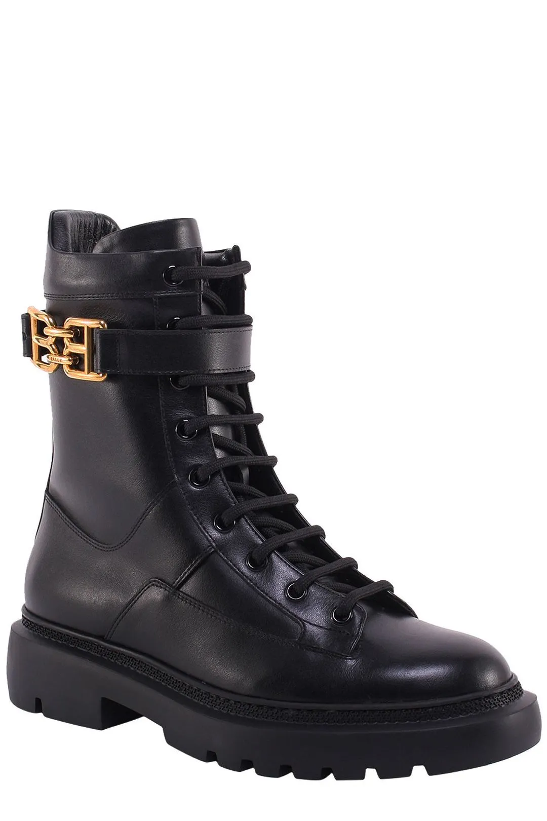 Bally Gioele Logo Plaque Lace-Up Boots