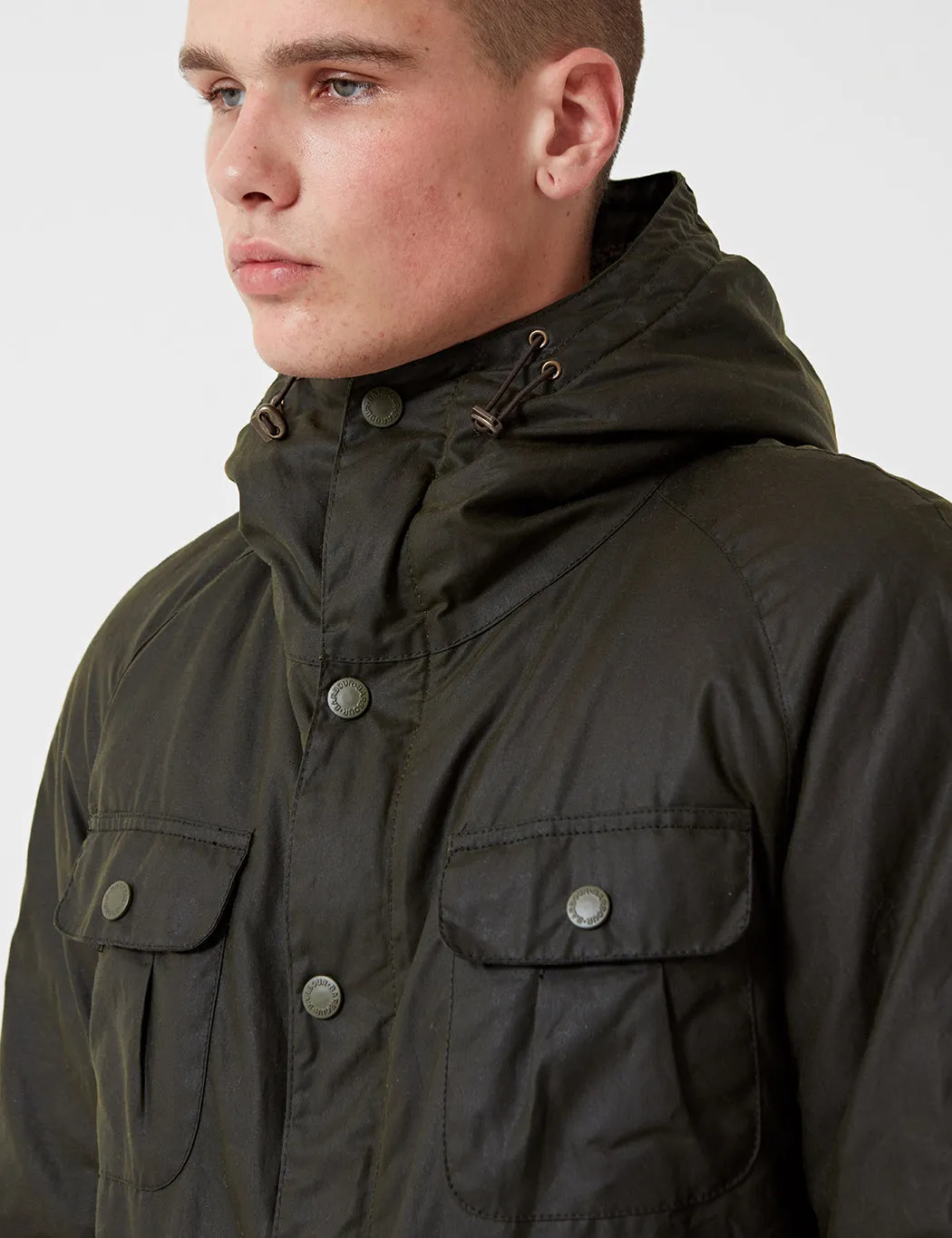 Barbour Brindle Wax Jacket - Fern Green