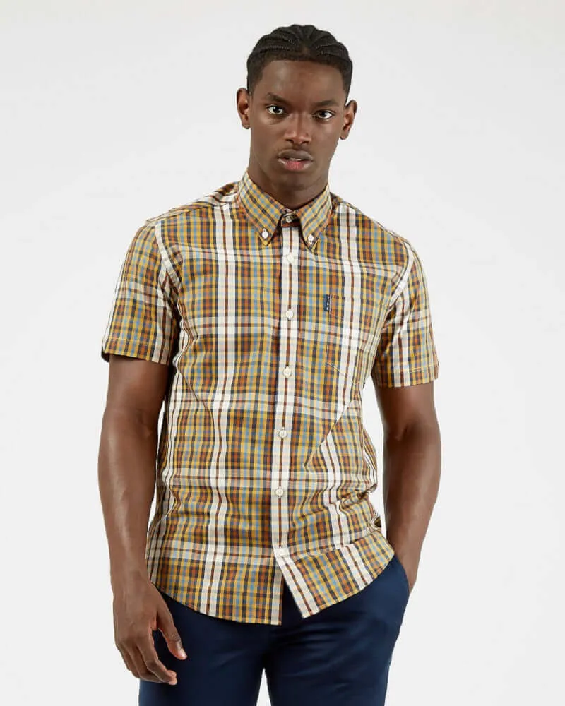 Ben Sherman Linear Check Shirt Dijon