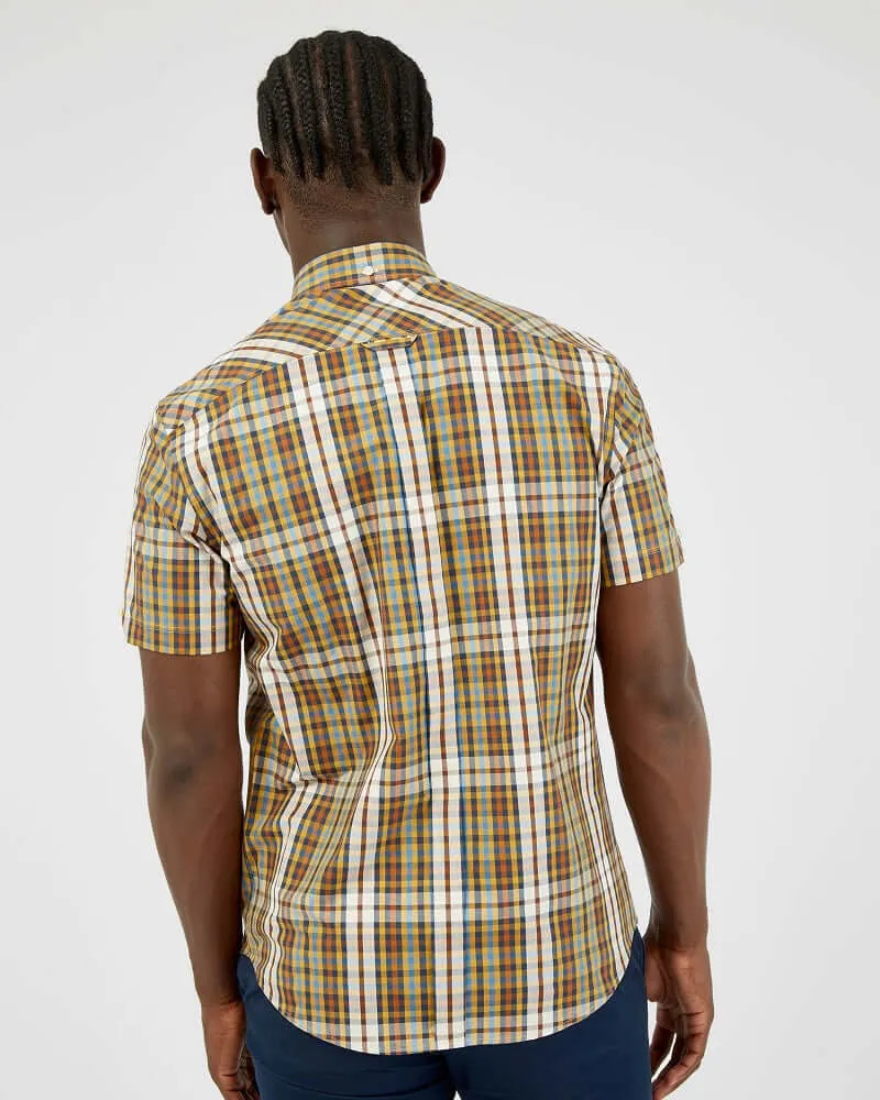 Ben Sherman Linear Check Shirt Dijon