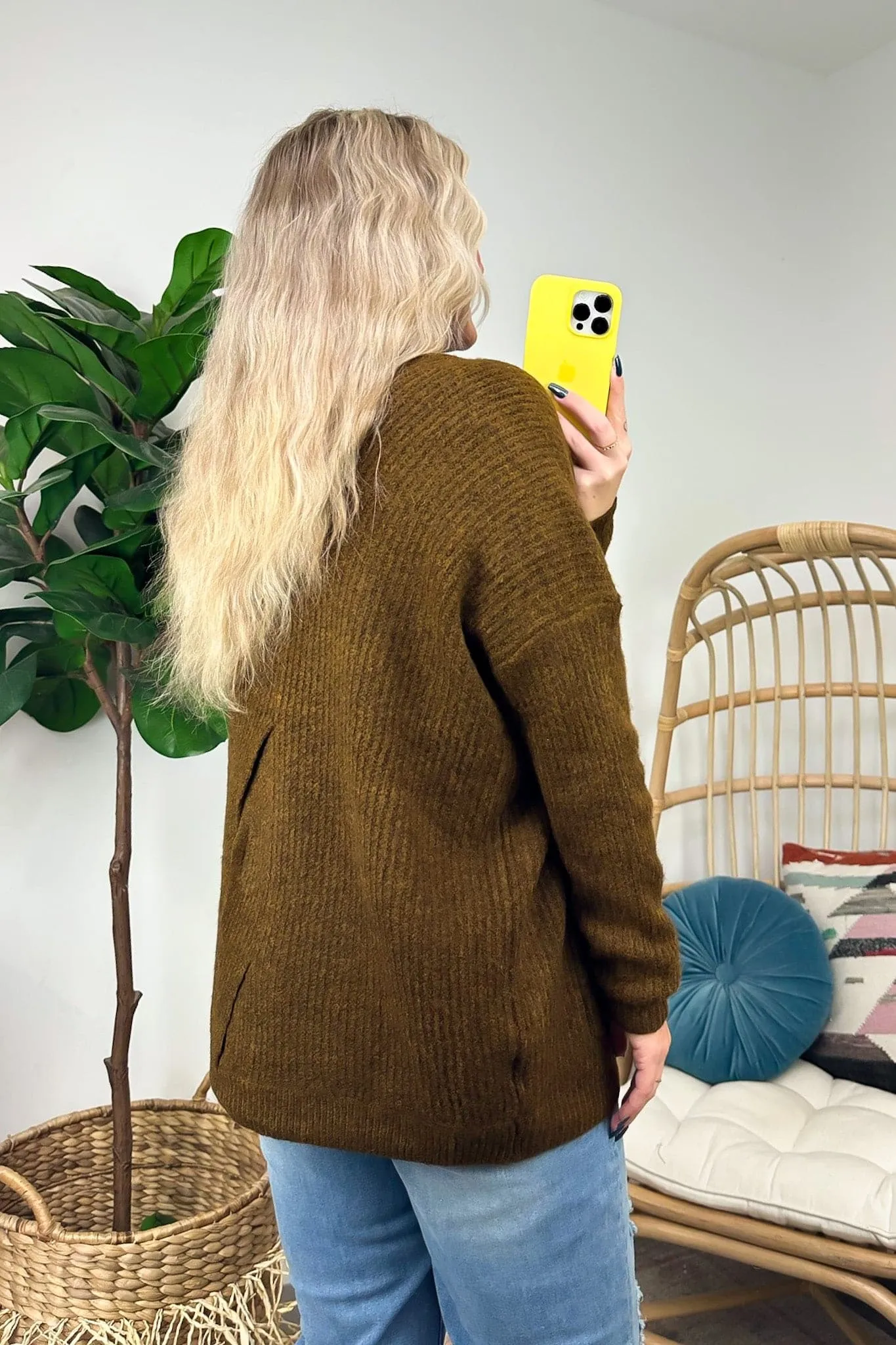 Bergen Cable Knit Back Cardigan - FINAL SALE