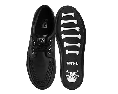 Black Leather D-Ring VLK Creeper Sneaker