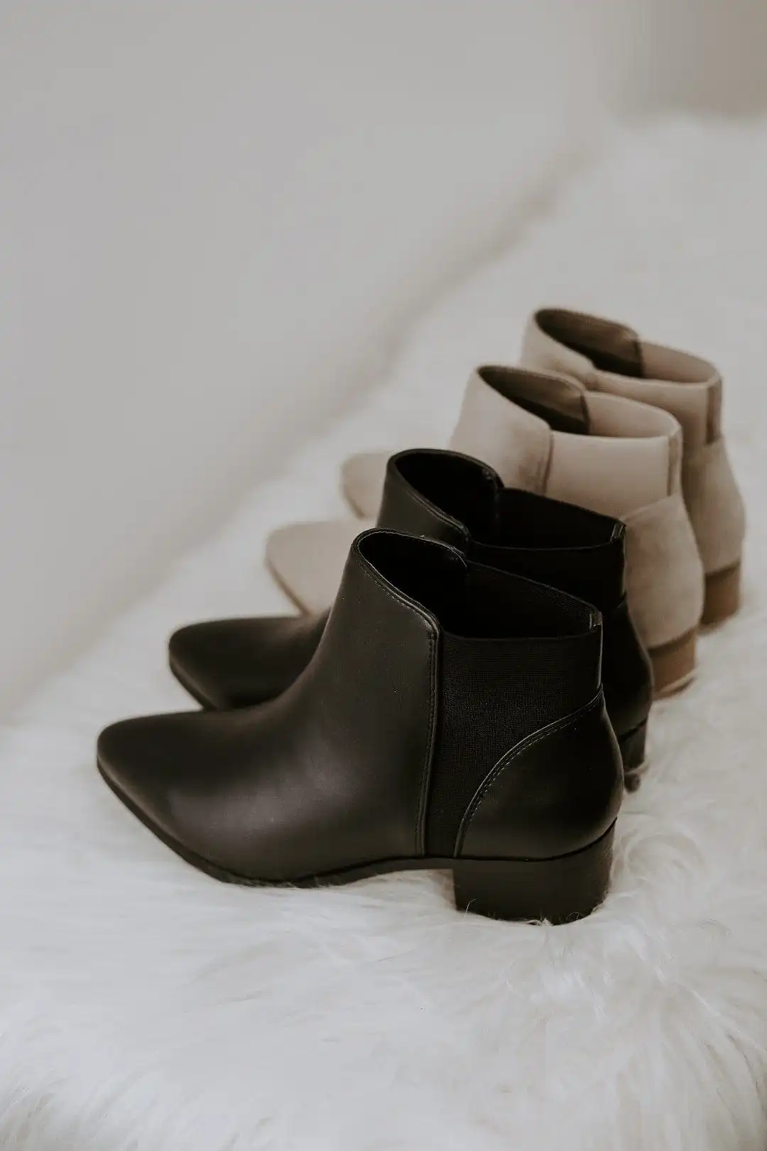 Black Plain Jane Booties