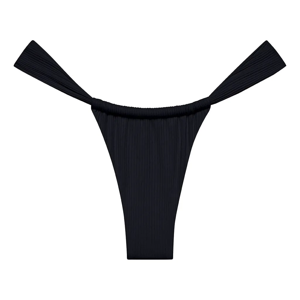 Black Rib Sandra Bikini Bottom