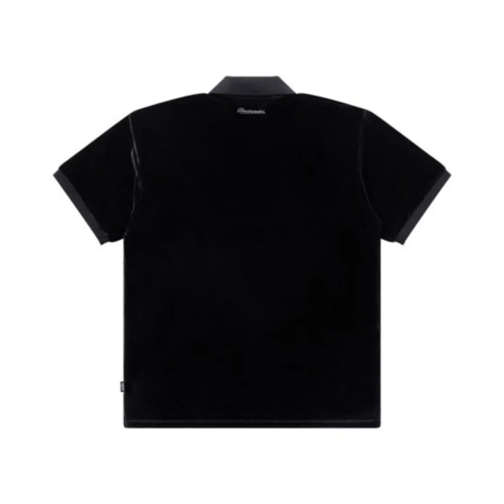 BlackEyePatch  |Street Style Plain Short Sleeves Logo Skater Style Polos