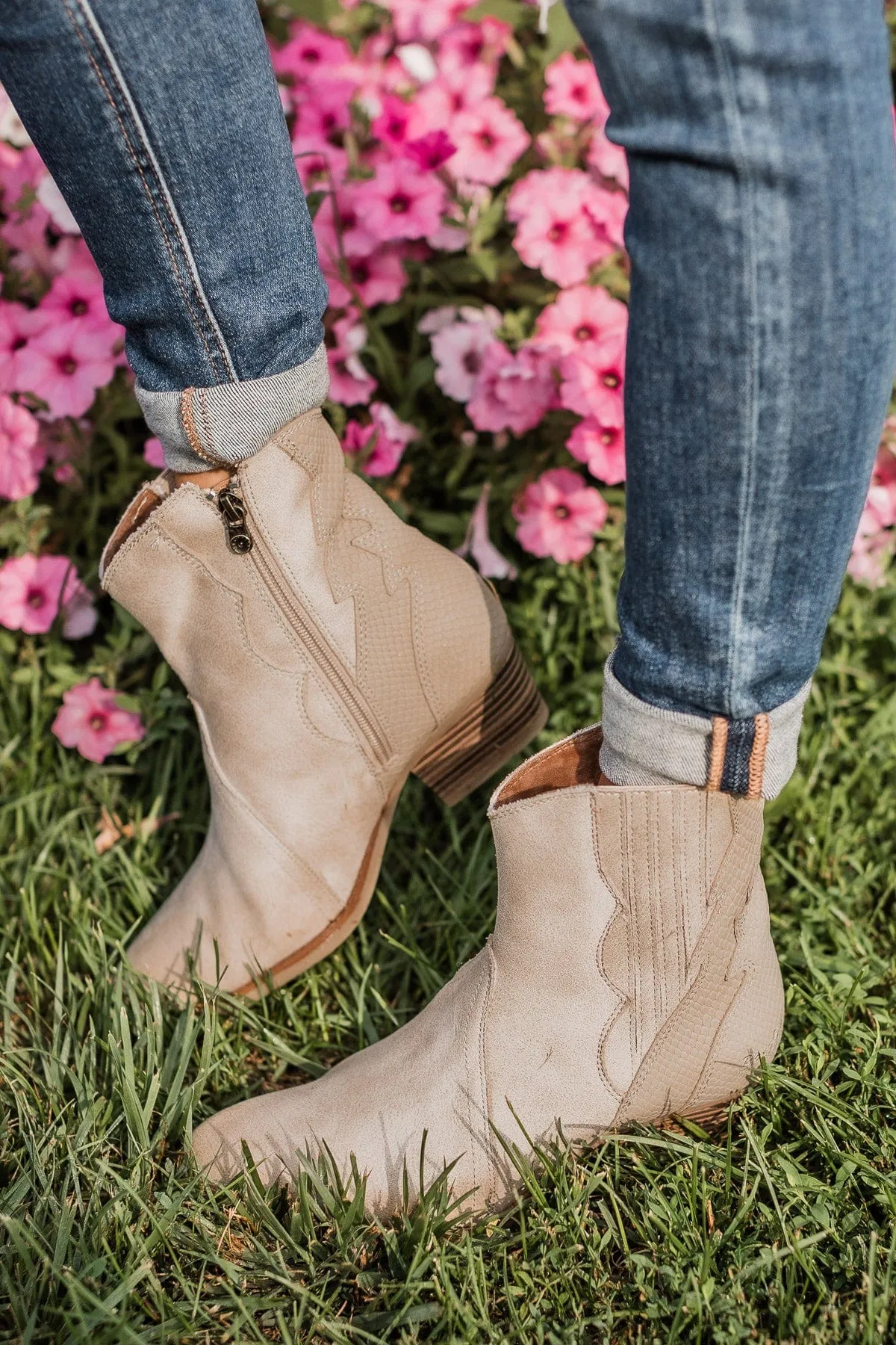 Blowfish Spangle Booties- Sand