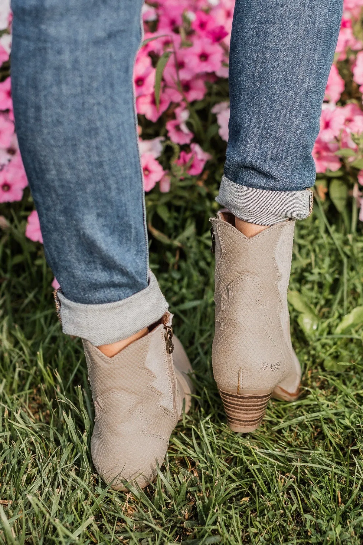 Blowfish Spangle Booties- Sand