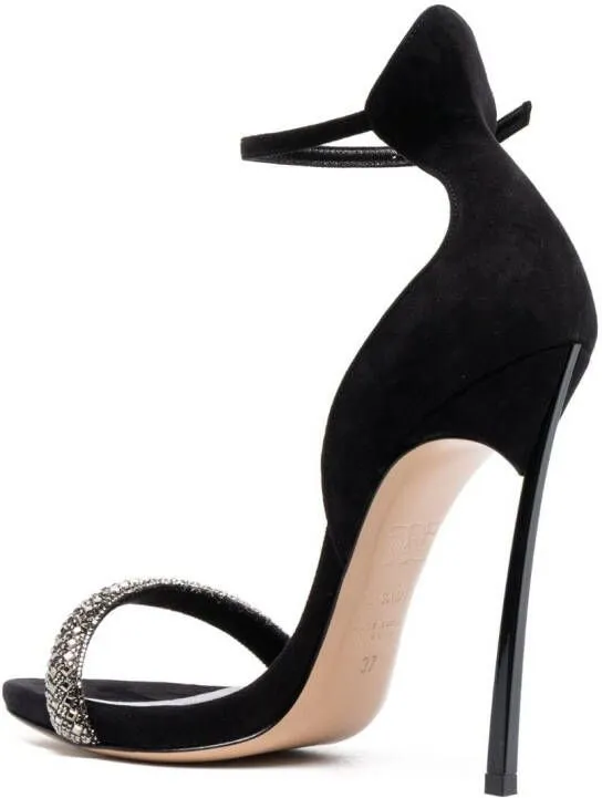 Casadei Stratosphere 120mm crystal-embellished sandals Black