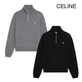 CELINE  |triomphe trucker sweater in wool and cashmere