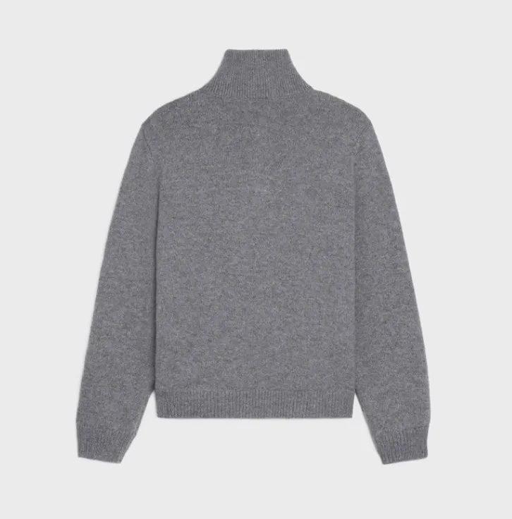 CELINE  |triomphe trucker sweater in wool and cashmere