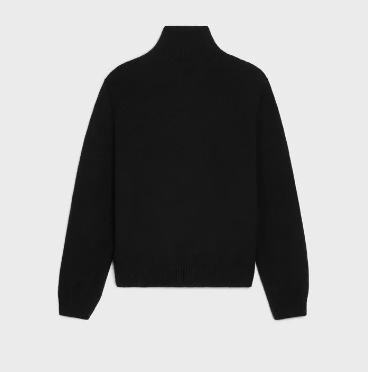 CELINE  |triomphe trucker sweater in wool and cashmere