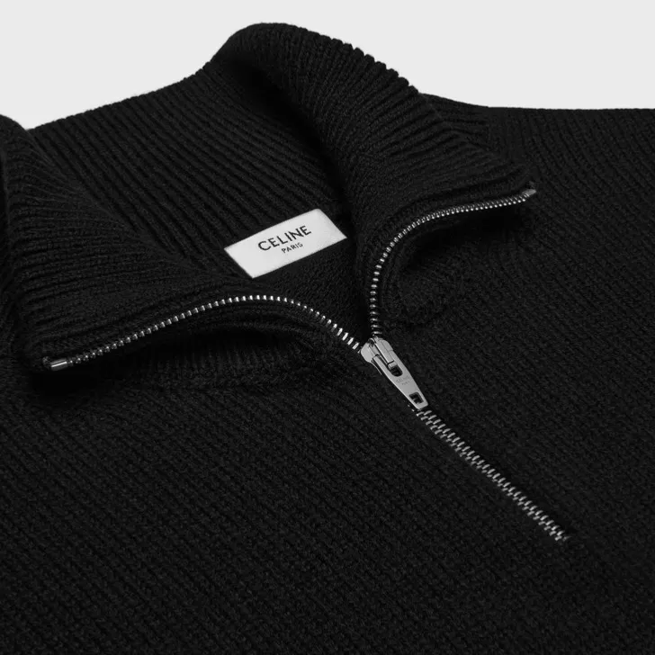 CELINE  |triomphe trucker sweater in wool and cashmere