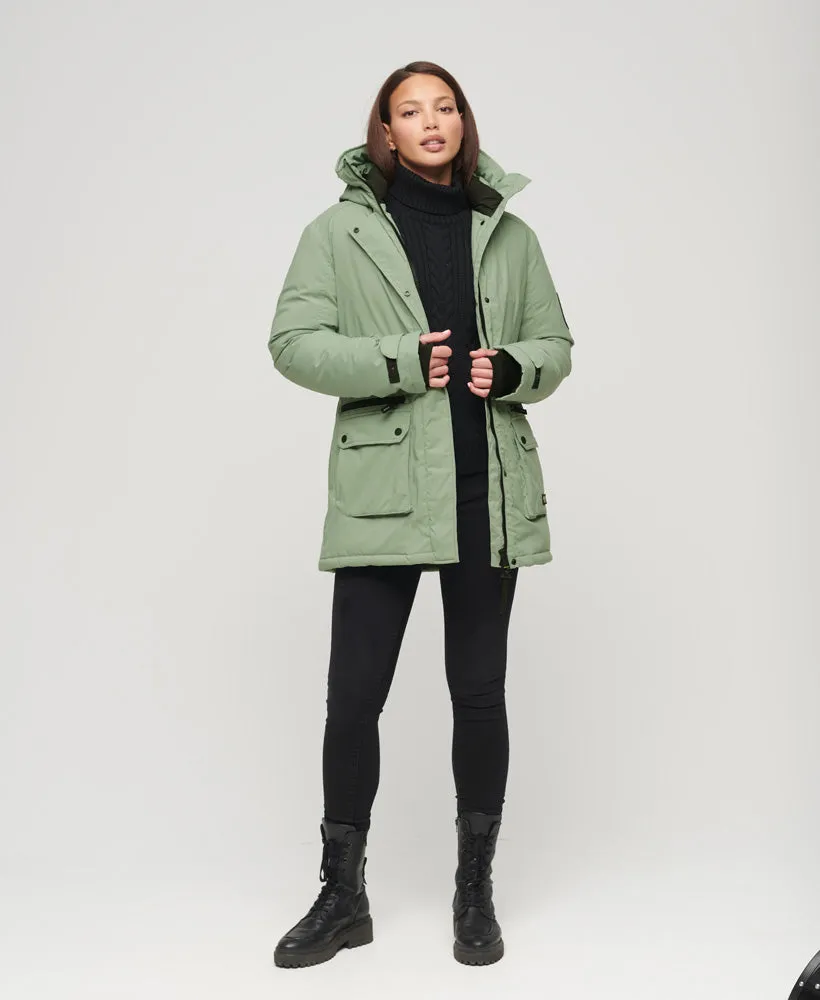 City Padded Parka Jacket | Desert Sage Green