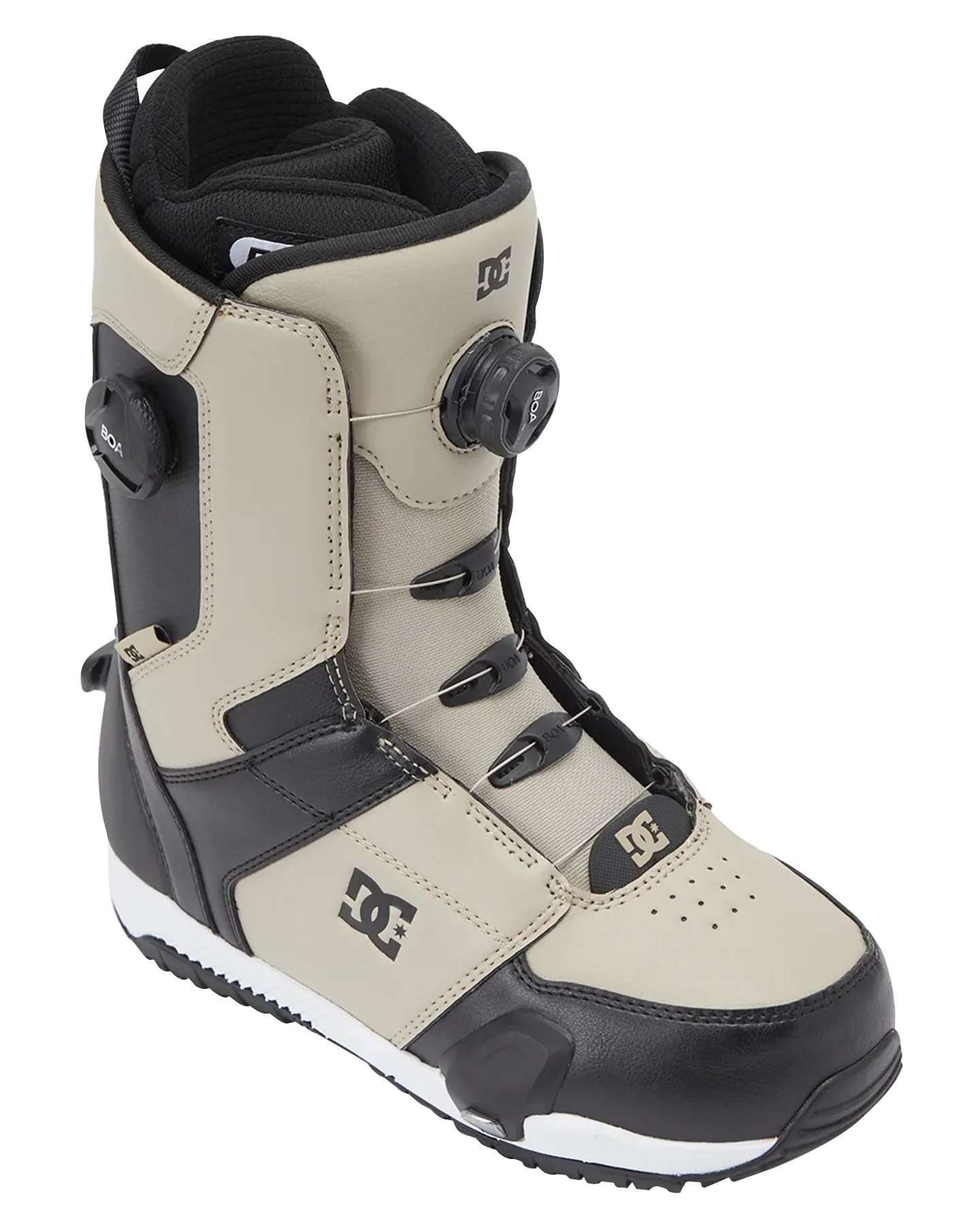 DC Control Step On BOA Snowboard Boots - Light Brown/White