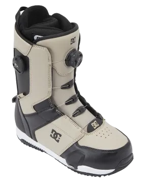 DC Control Step On BOA Snowboard Boots - Light Brown/White