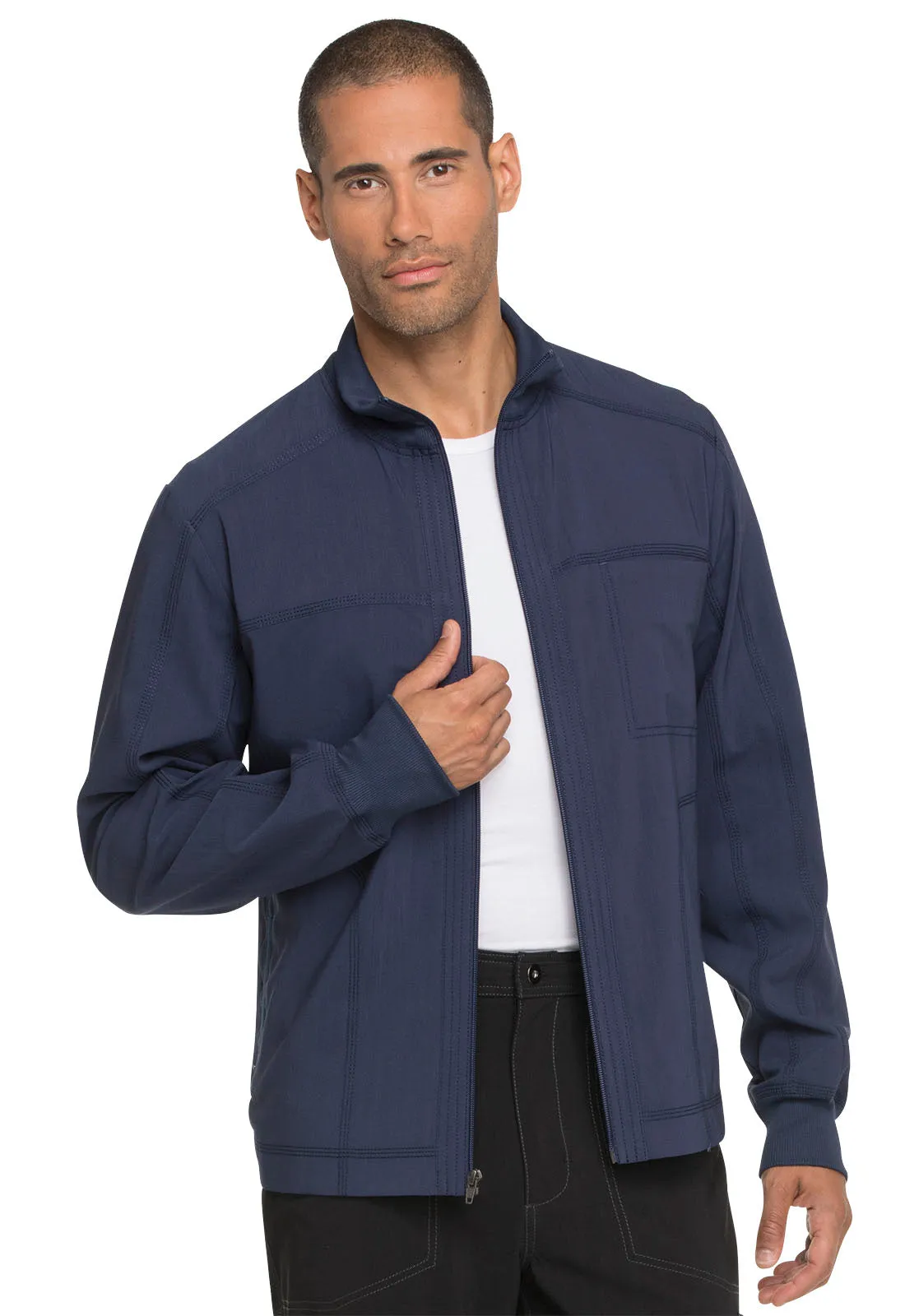 Dickies Advance Solid Tonal Twist Men's Zip Front Jacket