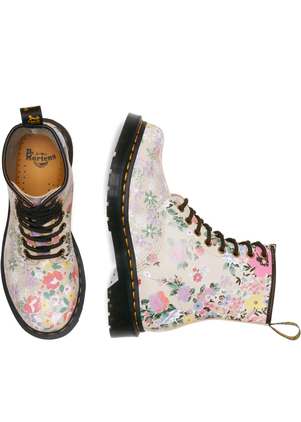 Dr. Martens 1460 Parchment Leather Boots Beige