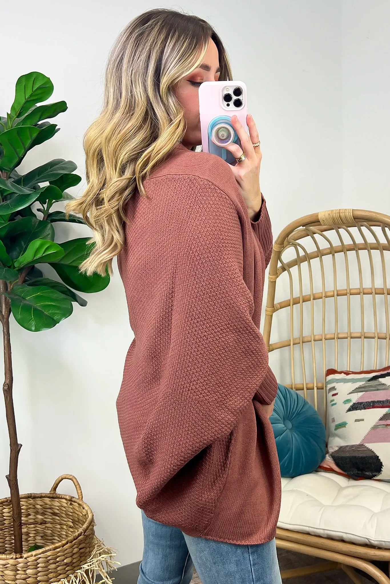 Endlessly Cozy Batwing Open Front Cardigan - FINAL SALE