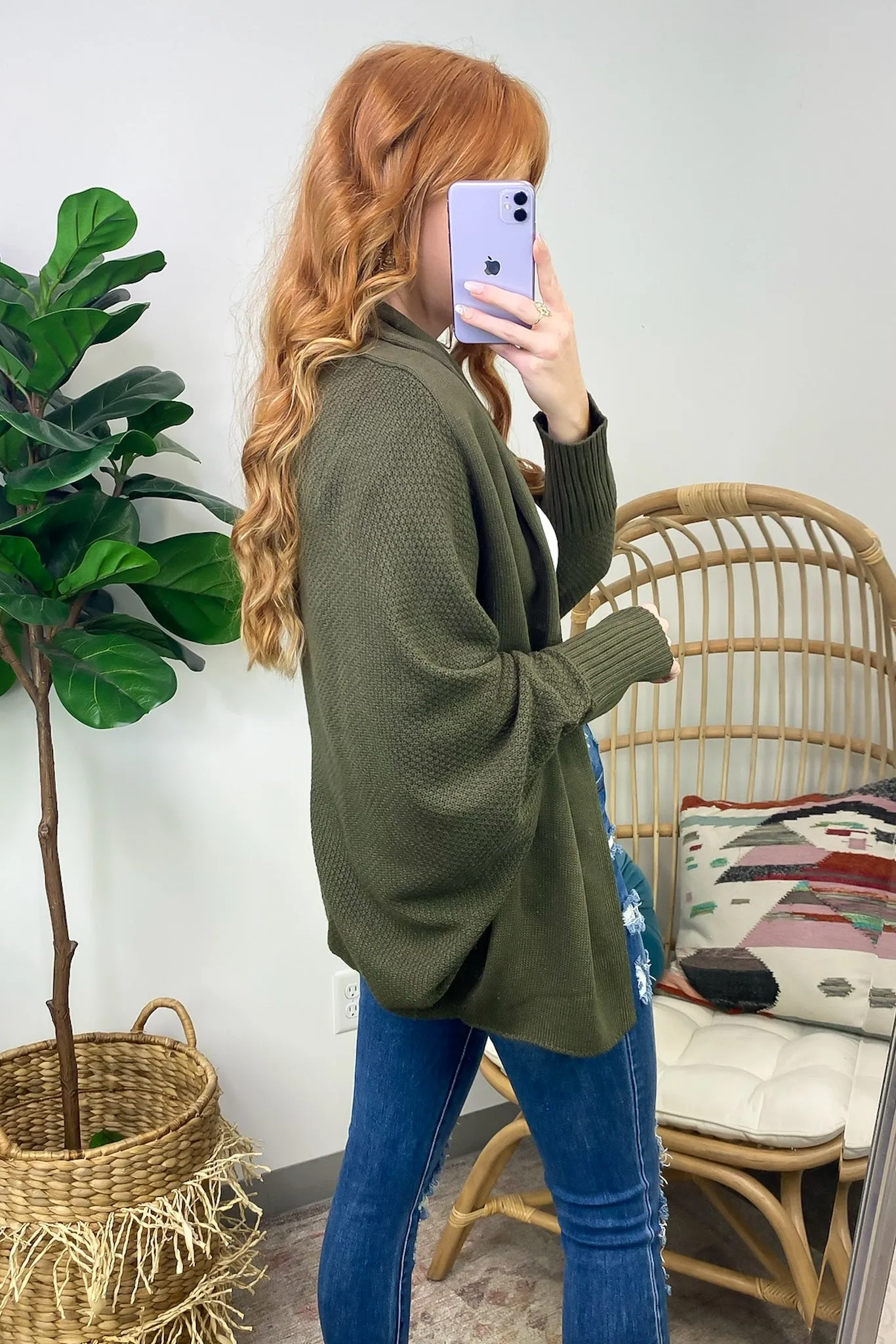 Endlessly Cozy Batwing Open Front Cardigan - FINAL SALE