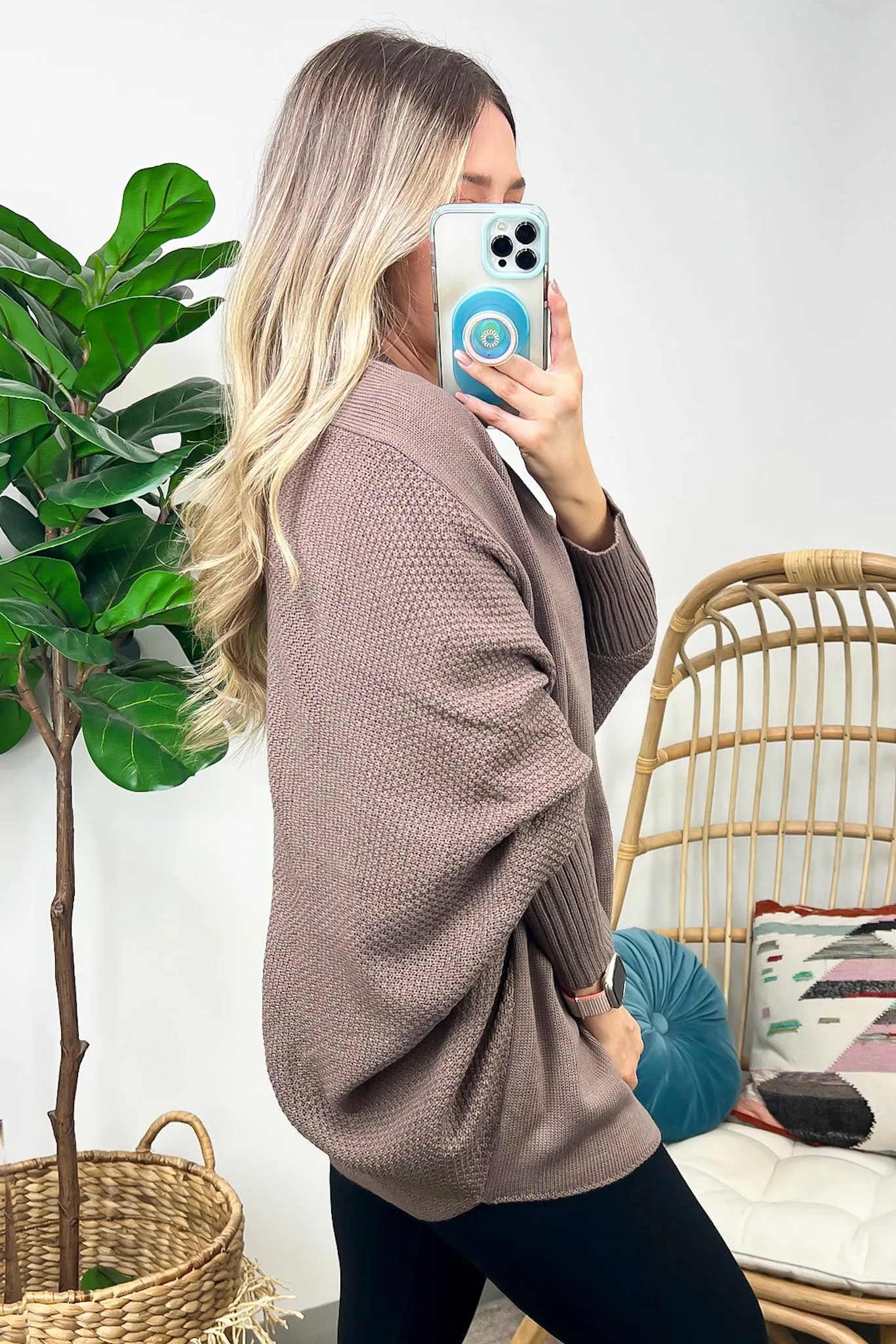 Endlessly Cozy Batwing Open Front Cardigan - FINAL SALE