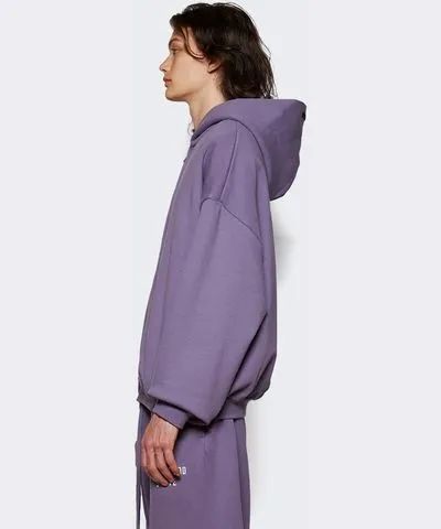 Fear of God Heavy Fleece Full Zip Hoodie Lavender