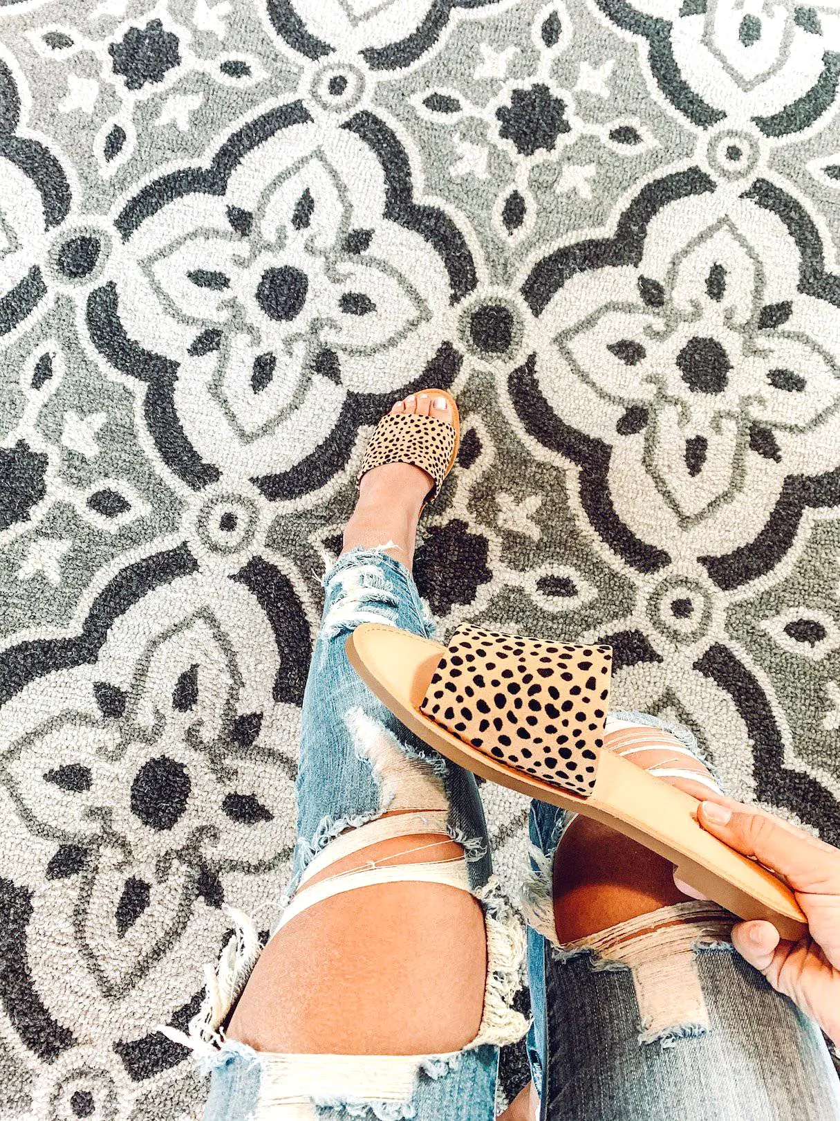 Follow Along Sandal Cheetah Print