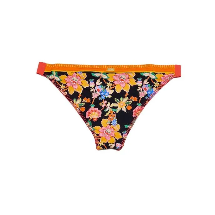 FRESIA MANDAPA BIKINI BOTTOM Woman Black Orange