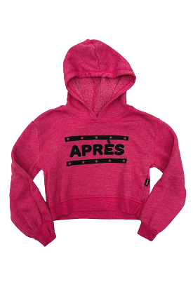 Fusher Apres Puff Sleeve Cropped Hoodie