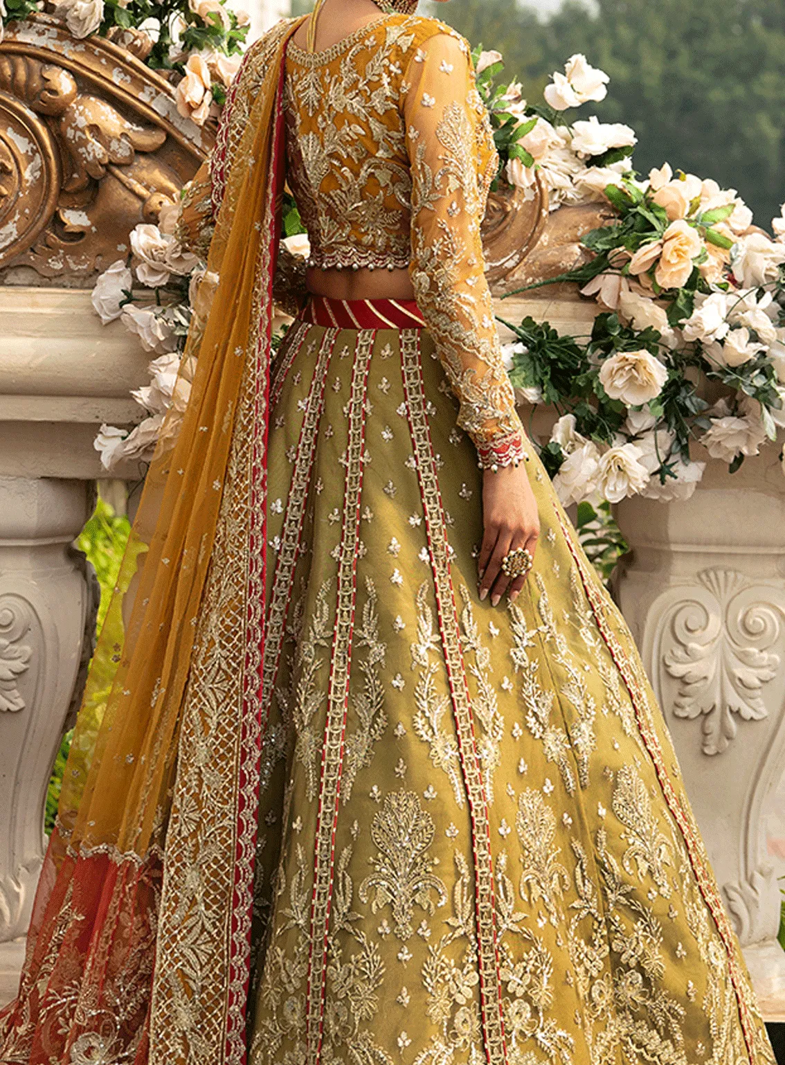 Gulaal Embroidered Net Unstitched 4 Piece Suit - GL23W GL-WU-23V1-01 DIYA