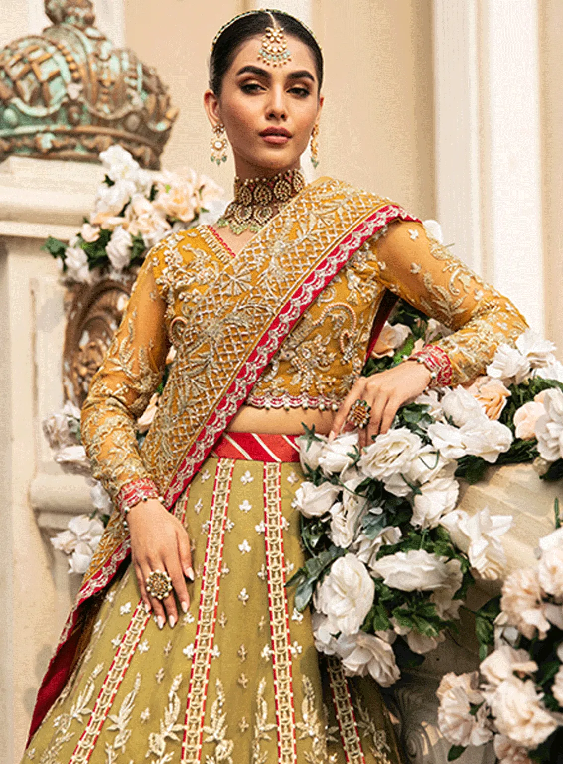 Gulaal Embroidered Net Unstitched 4 Piece Suit - GL23W GL-WU-23V1-01 DIYA