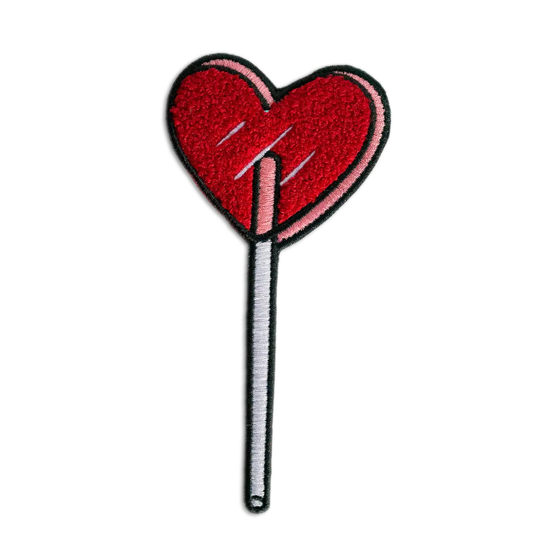 Heart Lolli Sticker Patch - Red