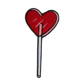 Heart Lolli Sticker Patch - Red