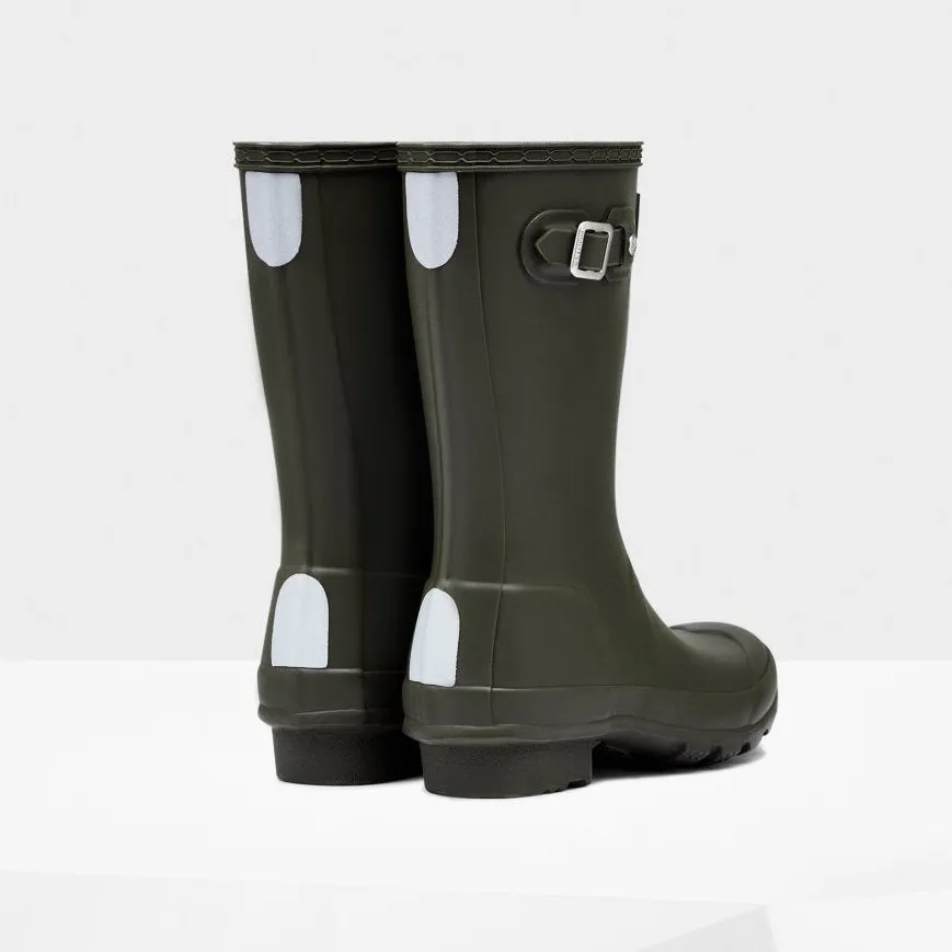 Hunter Original Kids Wellington Boots in Dark Olive