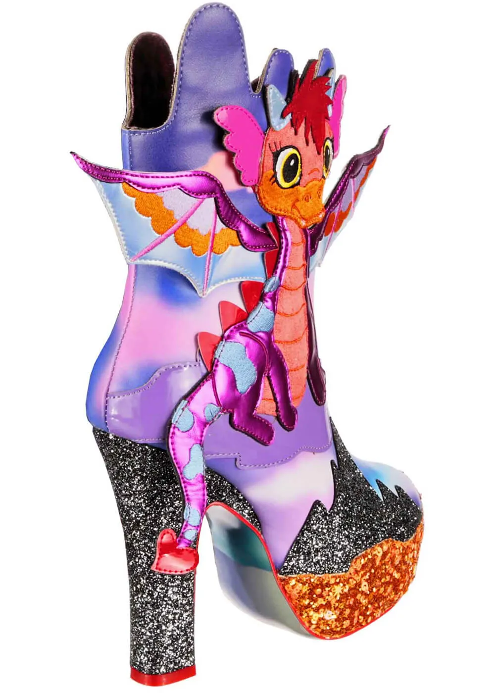 Irregular Choice Fierce Guardians Dragon Boots Purple