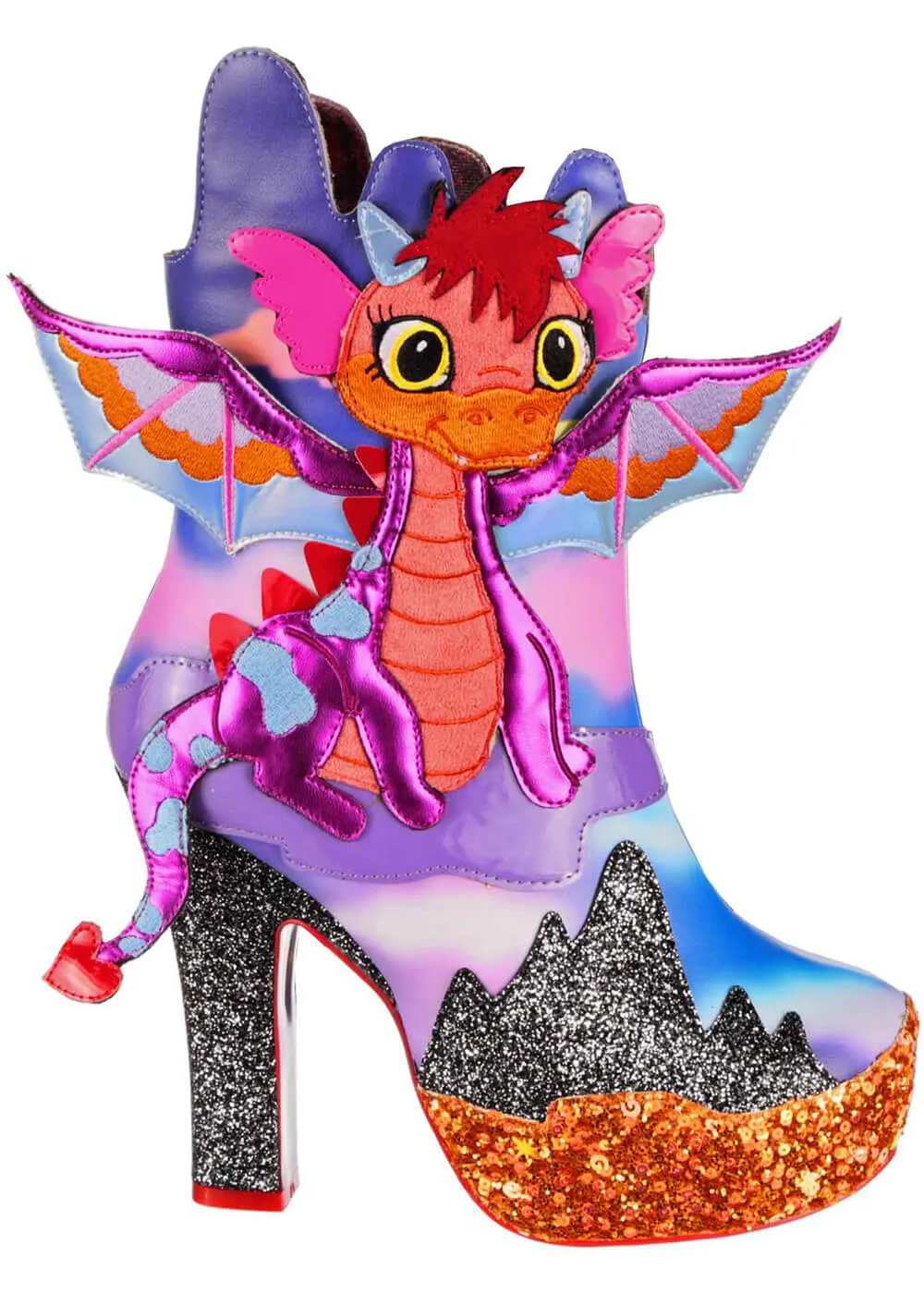 Irregular Choice Fierce Guardians Dragon Boots Purple