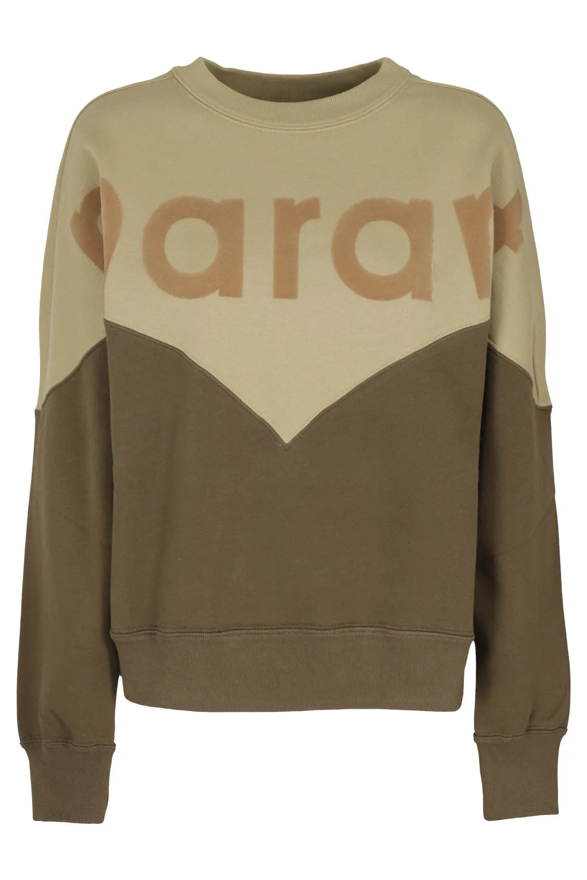 Isabel Marant toile Logo Print Two-Tone Sweater