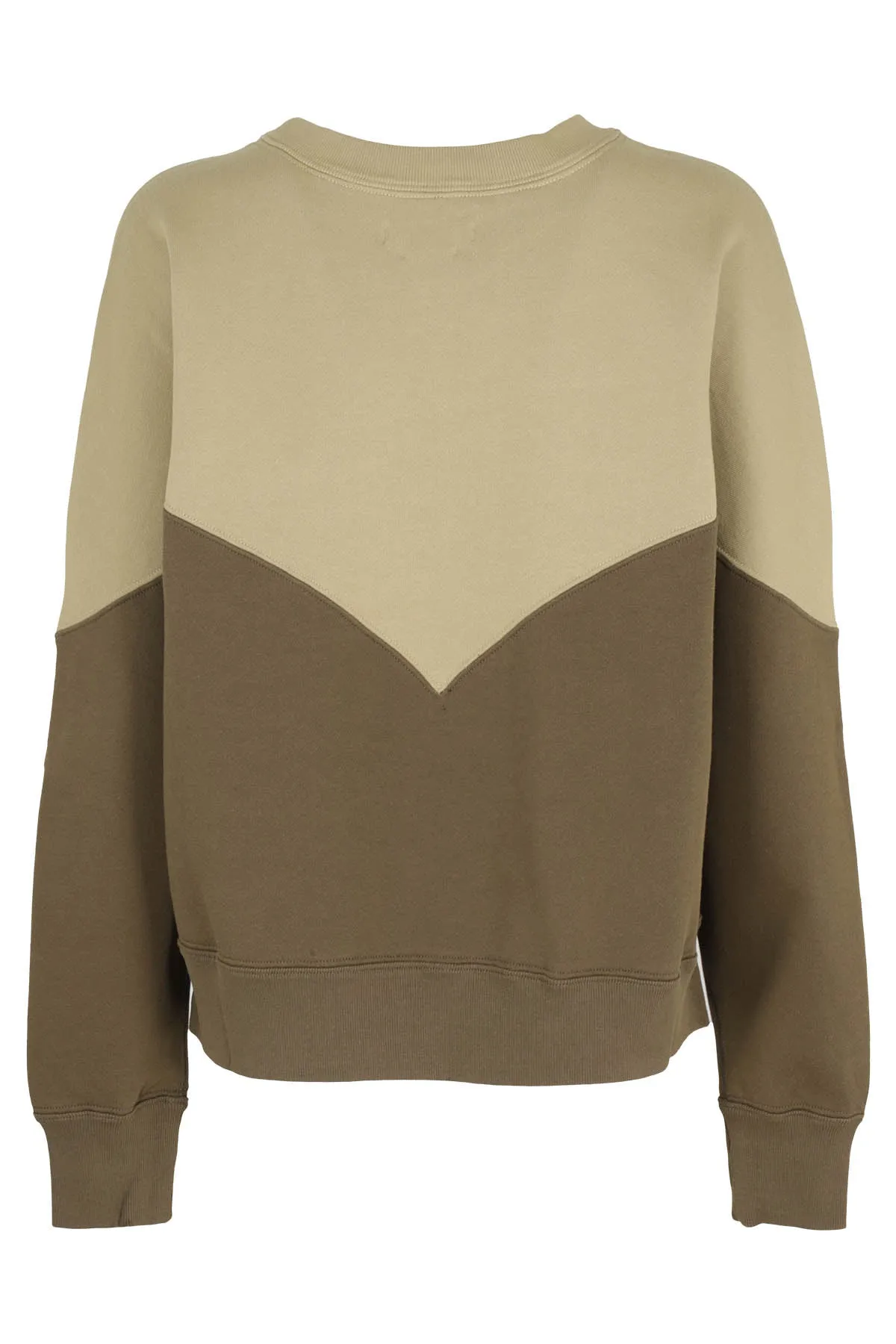 Isabel Marant toile Logo Print Two-Tone Sweater