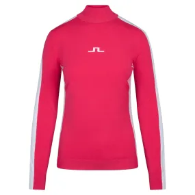 J Lindeberg Adia Knitted Ladies Golf Sweater Azalea