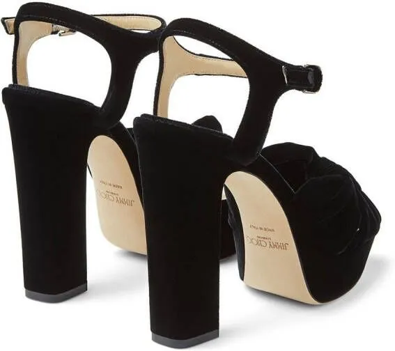 Jimmy Choo Heloise 120mm platform sandals Black