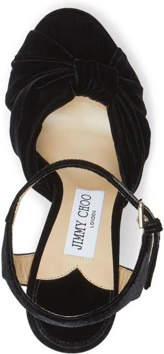 Jimmy Choo Heloise 120mm platform sandals Black