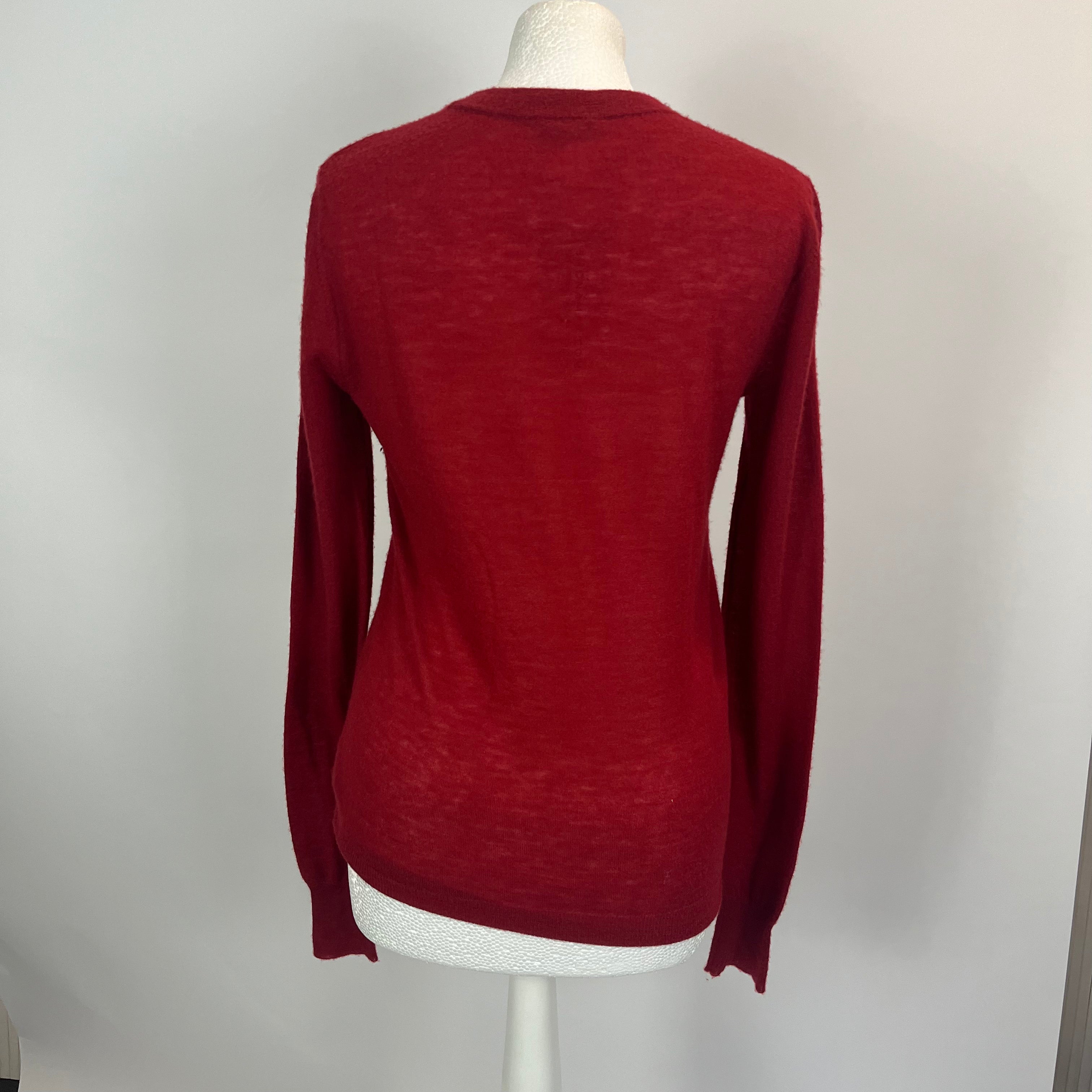 Joseph Ruby Superfine Cashair Cashmere Sweater S/M