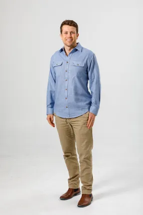 LICHFIELD - Vonella Single Pocket Shirt - Blue